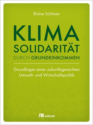 cover image of Klimasolidarität durch Grundeinkommen